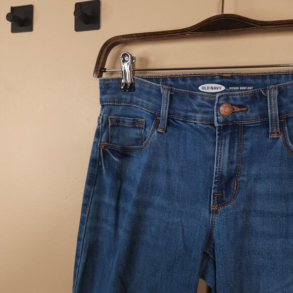 Old Navy Mid-Rise Kicker Boot-Cut Jeans for Women Size 2 - Picture 3 of 10